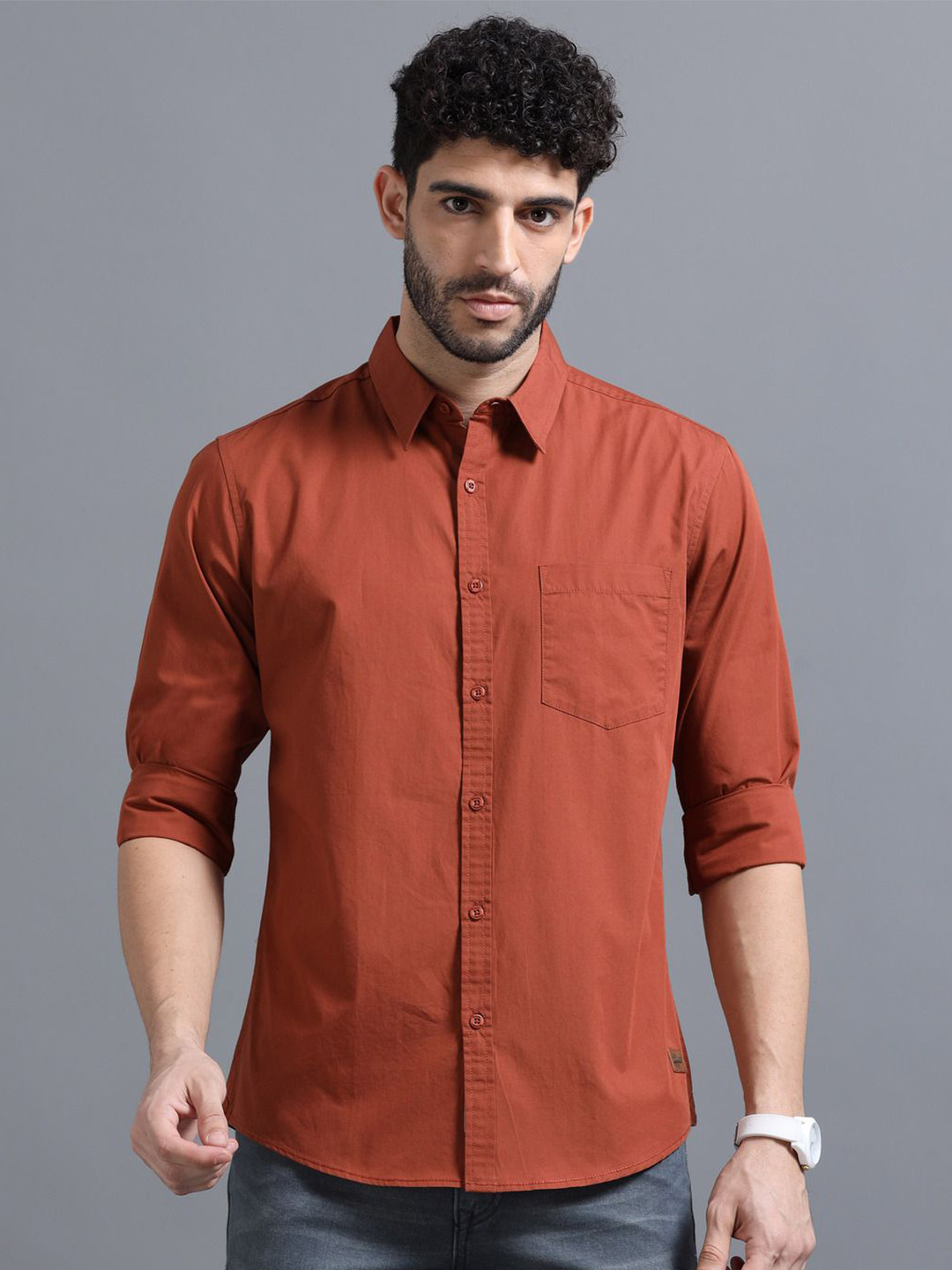 The Roadster Lifestyle Co  Cotton Full Sleeve Shirts