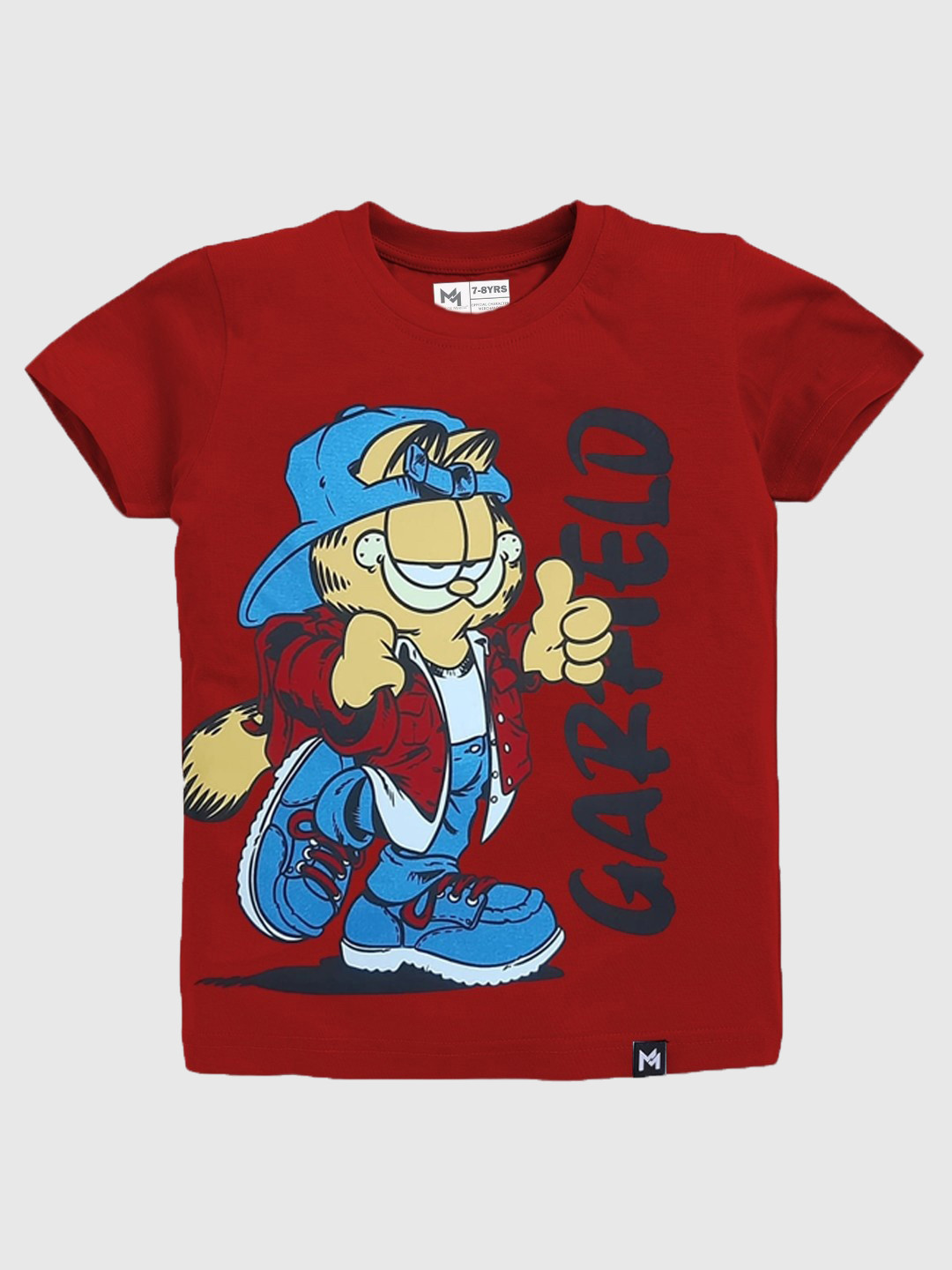 YK X Minute Mirth Boys Garfield Printed Pure Cotton T-shirt