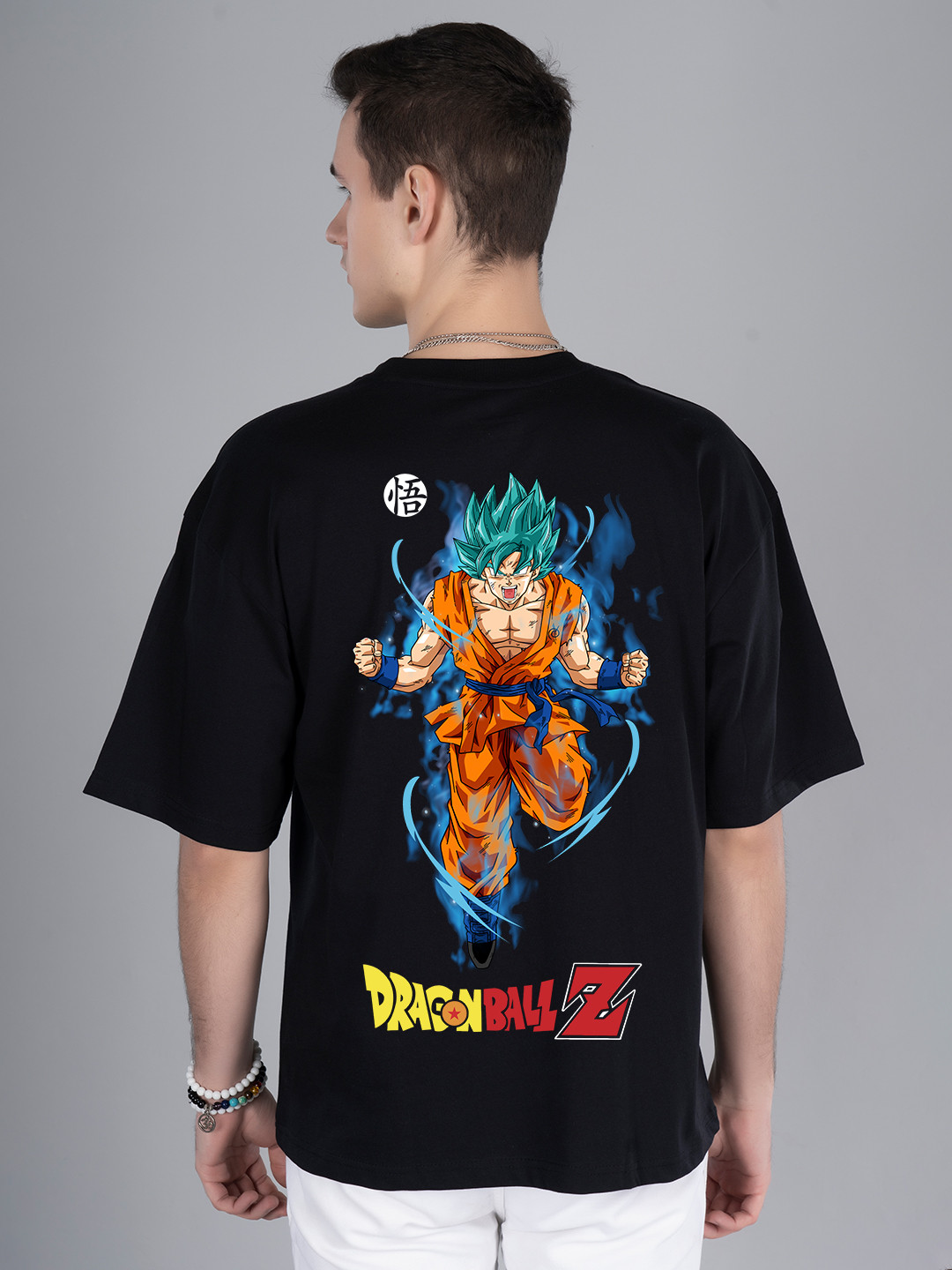 PRONK Men Graphic Dragon Ball Z Printed Round Neck T-shirt