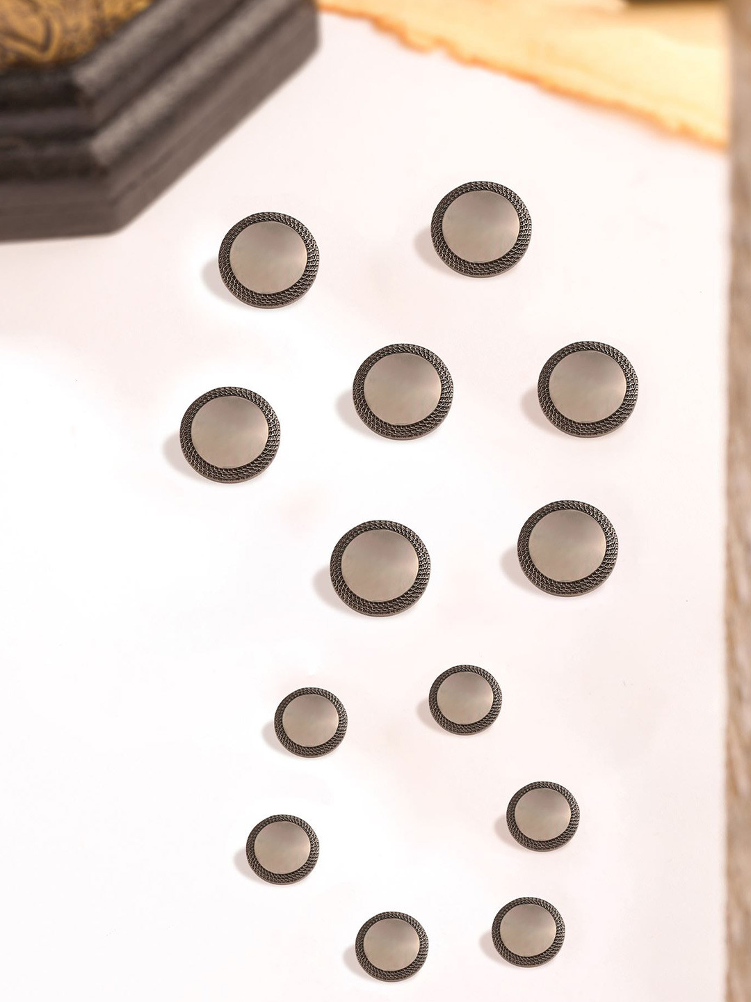 COSA NOSTRAA Men Set of 13 Embed Magic Button Brooches