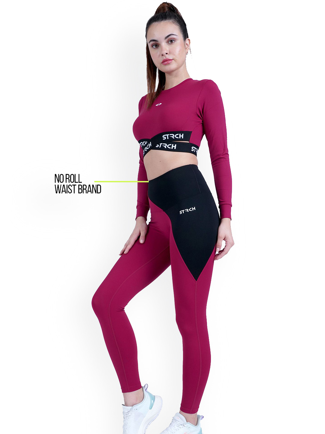 STRCH Dry Fit Ankle Length Sports Tights