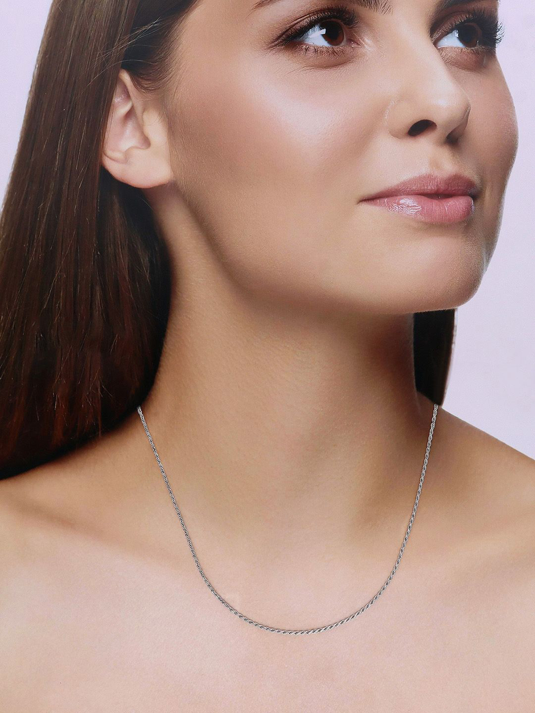 KAI JEWEL Rhodium-Plated 92.5 Sterling Silver Shimmering Radiance Chain