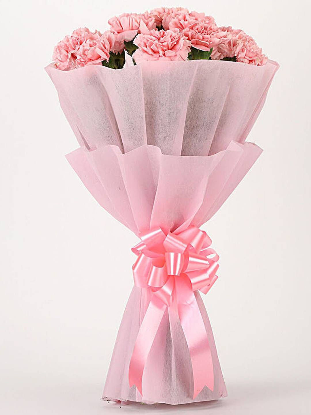 fnp Pink 10 Pieces Carnations Fresh Flowers Bouquet