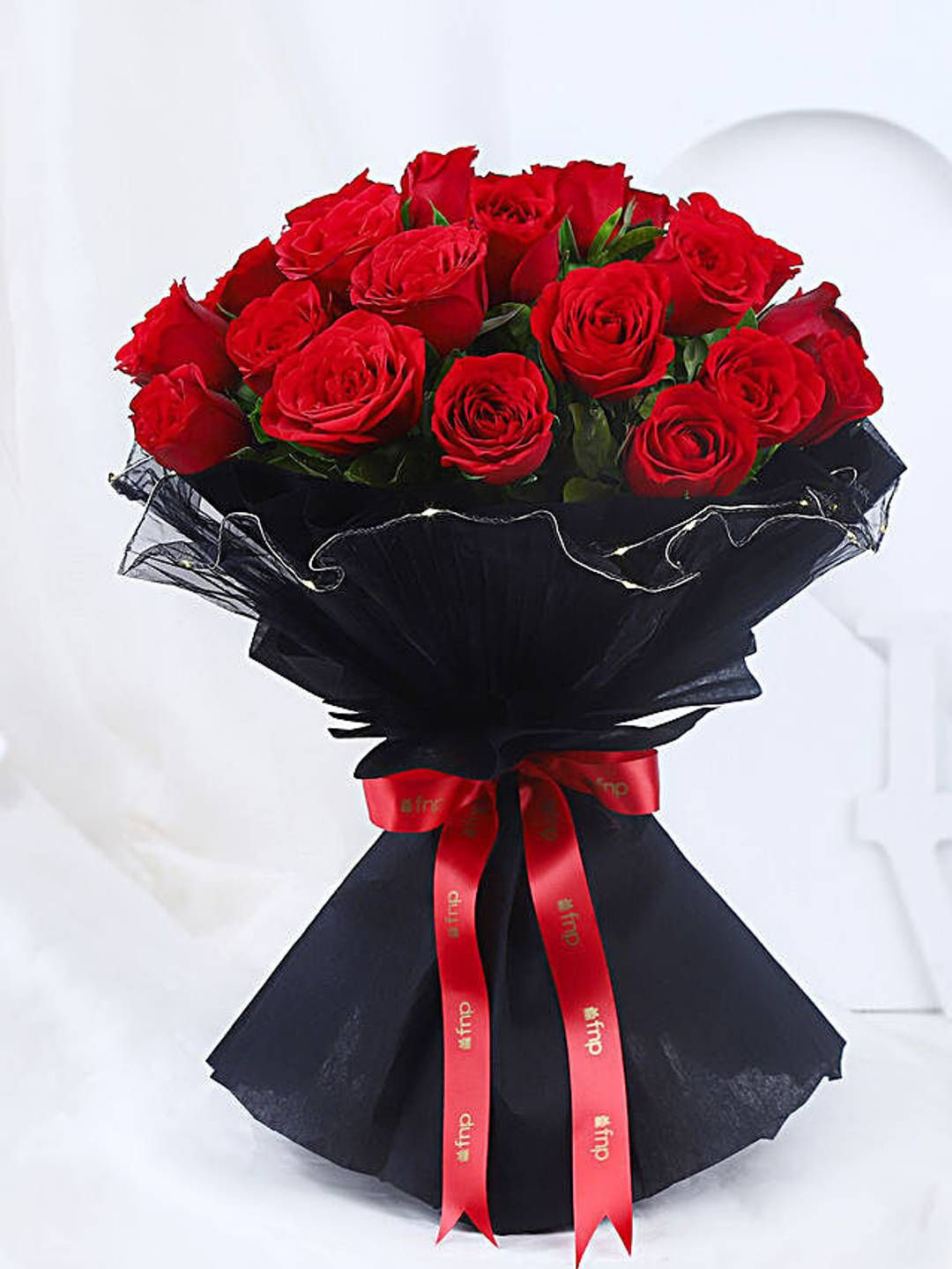 fnp Red 20 Roses Pieces Fresh Flowers Bouquet