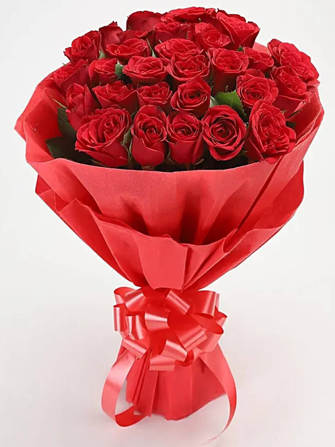fnp Red 30 Pieces Roses Fresh Flowers Bouquets