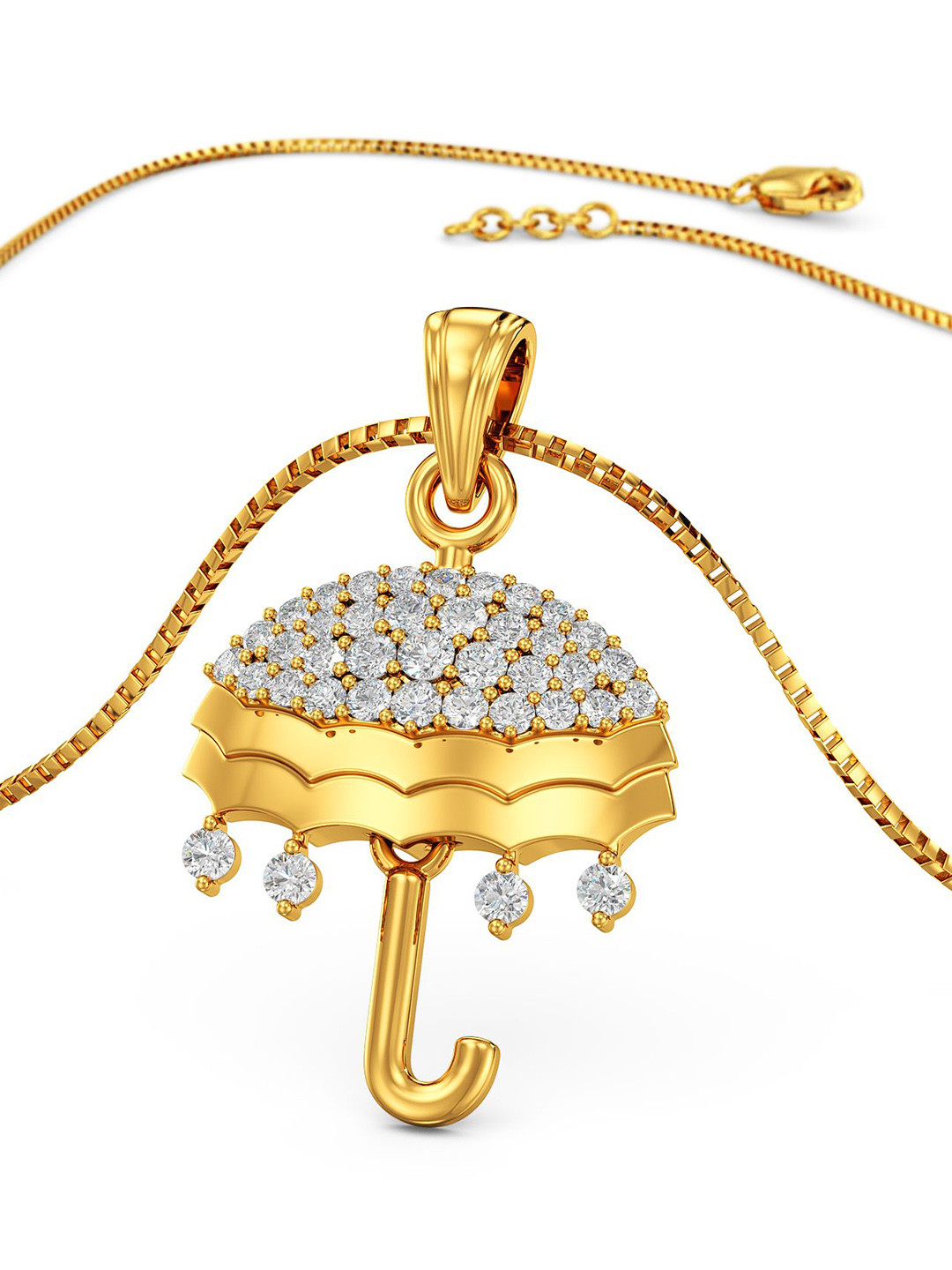 Joyalukkas 22Kt Gemstone Gold Pendant-1.79g