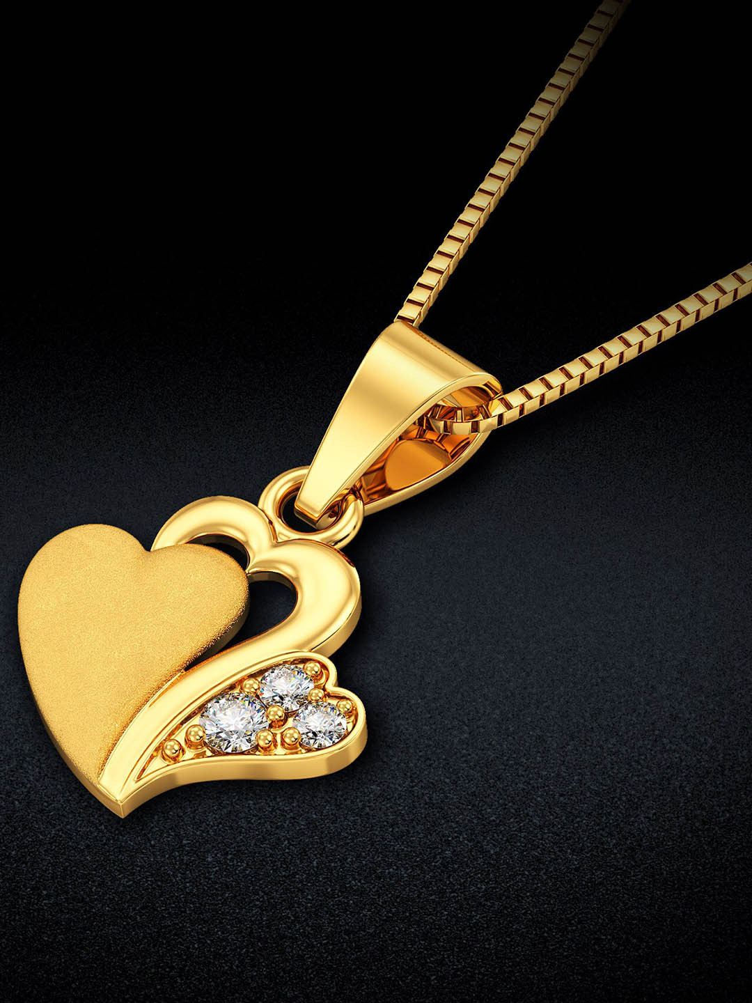 Joyalukkas 22KT Gemstone Gold Pendant-1.661g