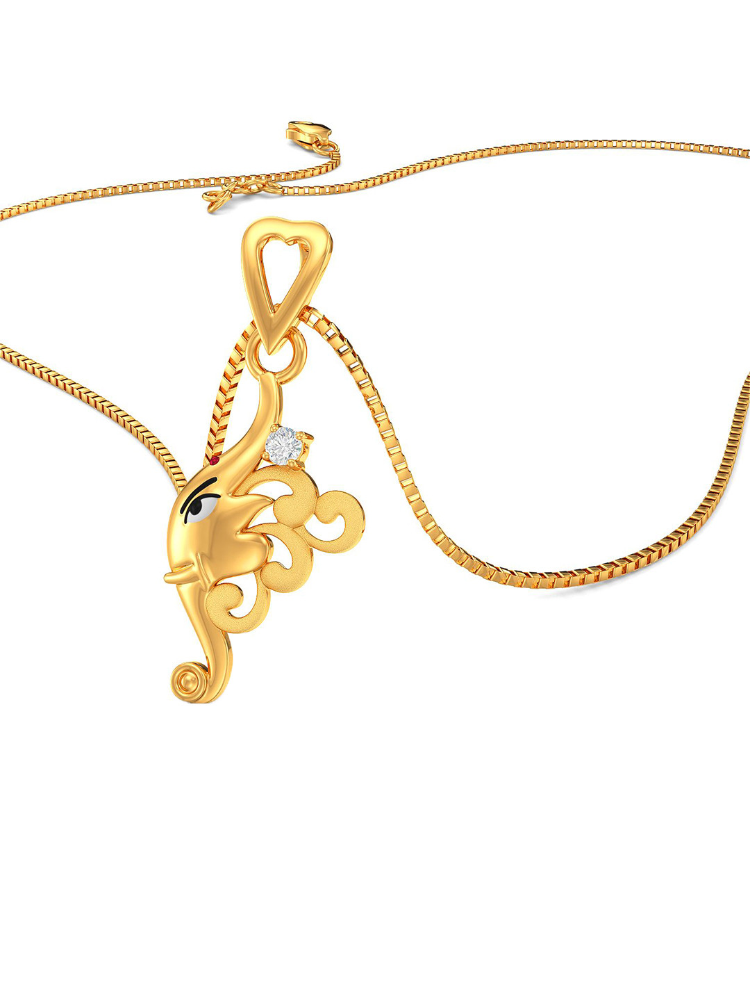 Joyalukkas Girls 22KT Gemstone Pendant Gold-1.6gm