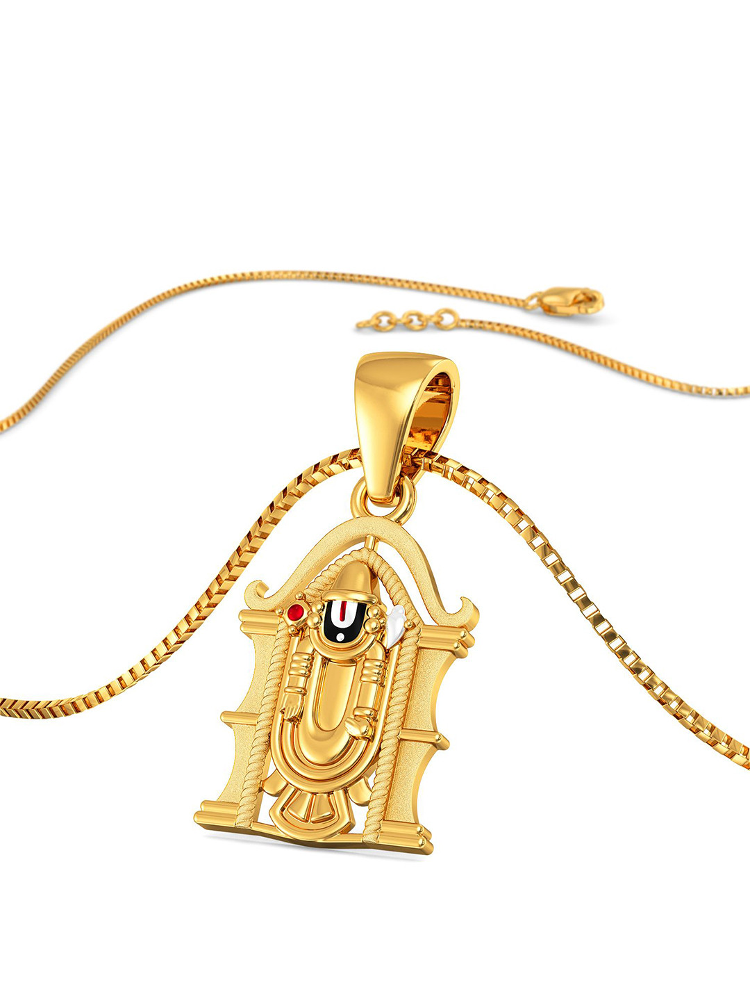 Joyalukkas 22KT Gemstone Gold Pendant-2.249gm