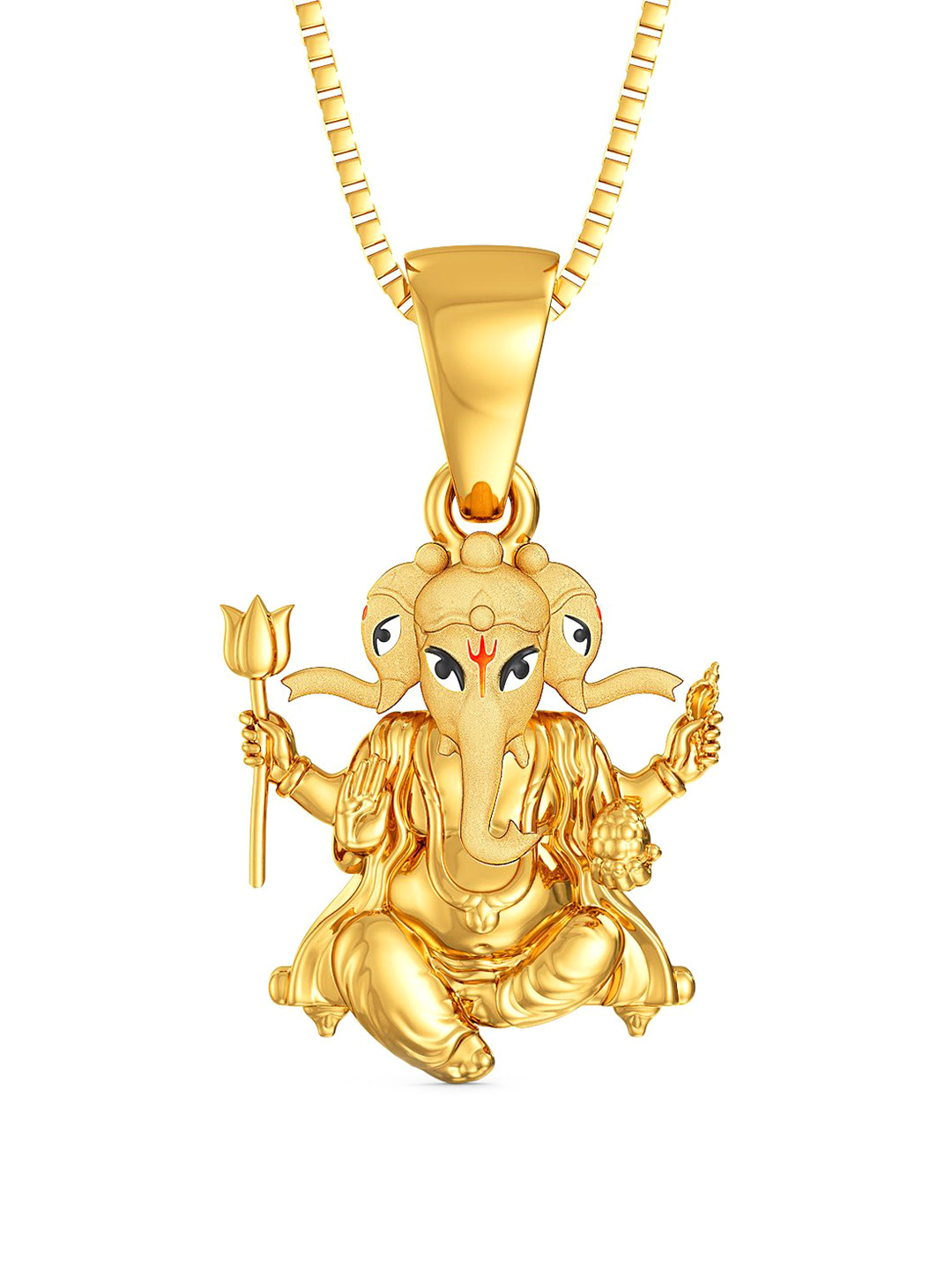 Joyalukkas Kids 22KT Lord Ganesh Pendant Gold- 3.548gm