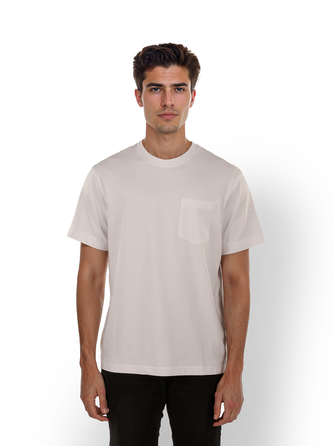 Celio Men Pockets Solid Round Neck T-shirt