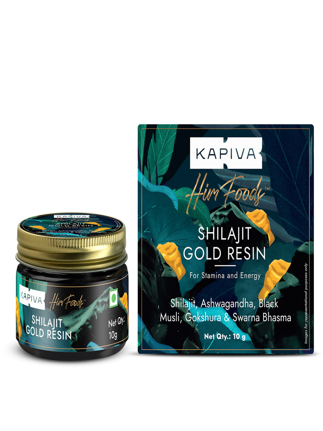 Kapiva Shilajit Gold Resin With Ashwangadha - 10g