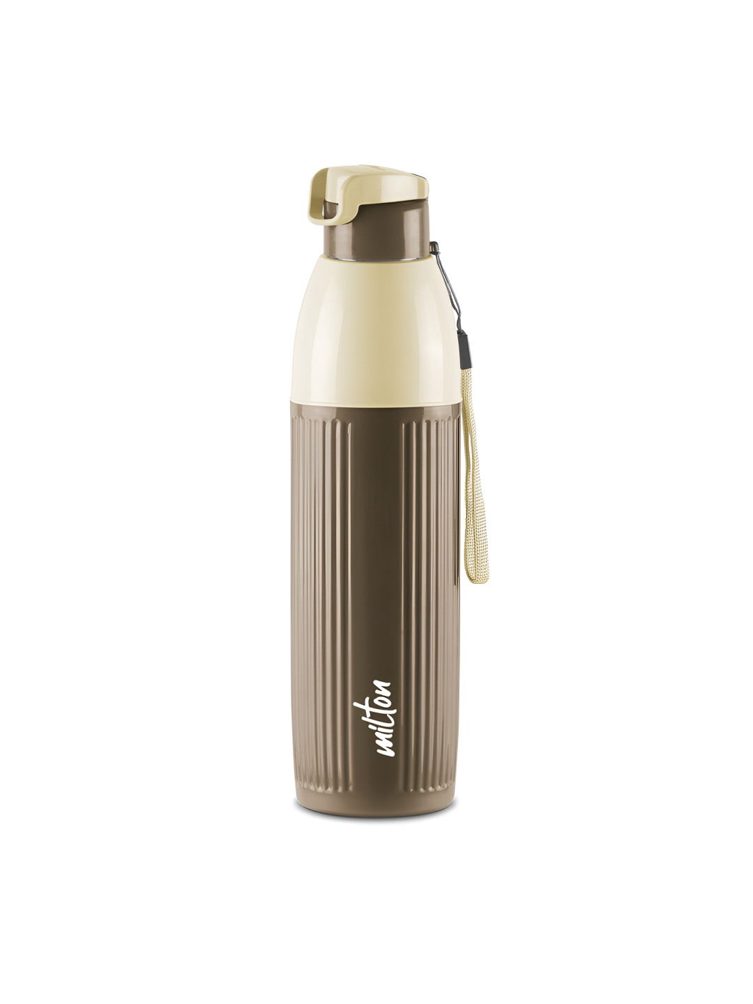 Milton Sierra 900 Brown Colourblocked Stainless Steel Spill Proof Water Bottle - 630ml
