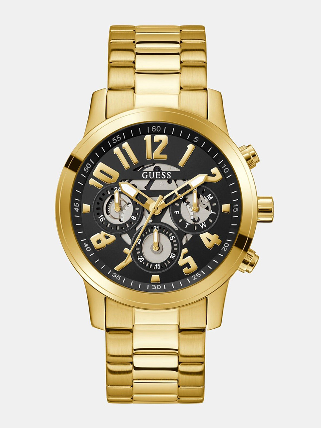 GUESS Men Chronograph Bracelet Style Straps Analogue Watch GW0627G2