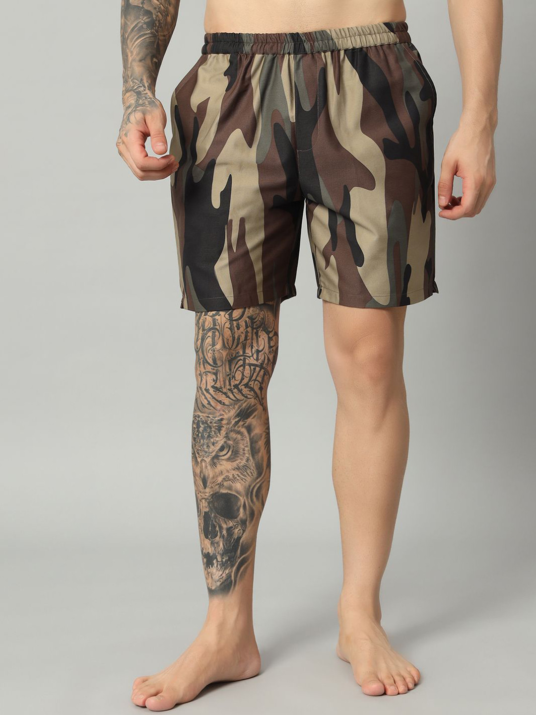 OWO THE LABEL Printed Pure Cotton Regular Fit Boxer Shorts