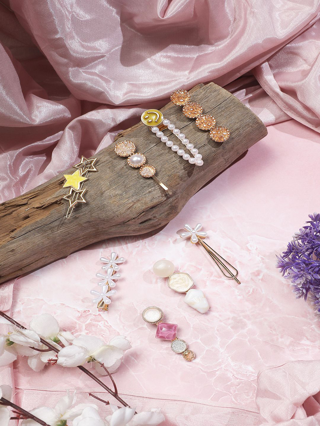 Bhana Fashion Women Pack Of 8 Alligator Hair Clip