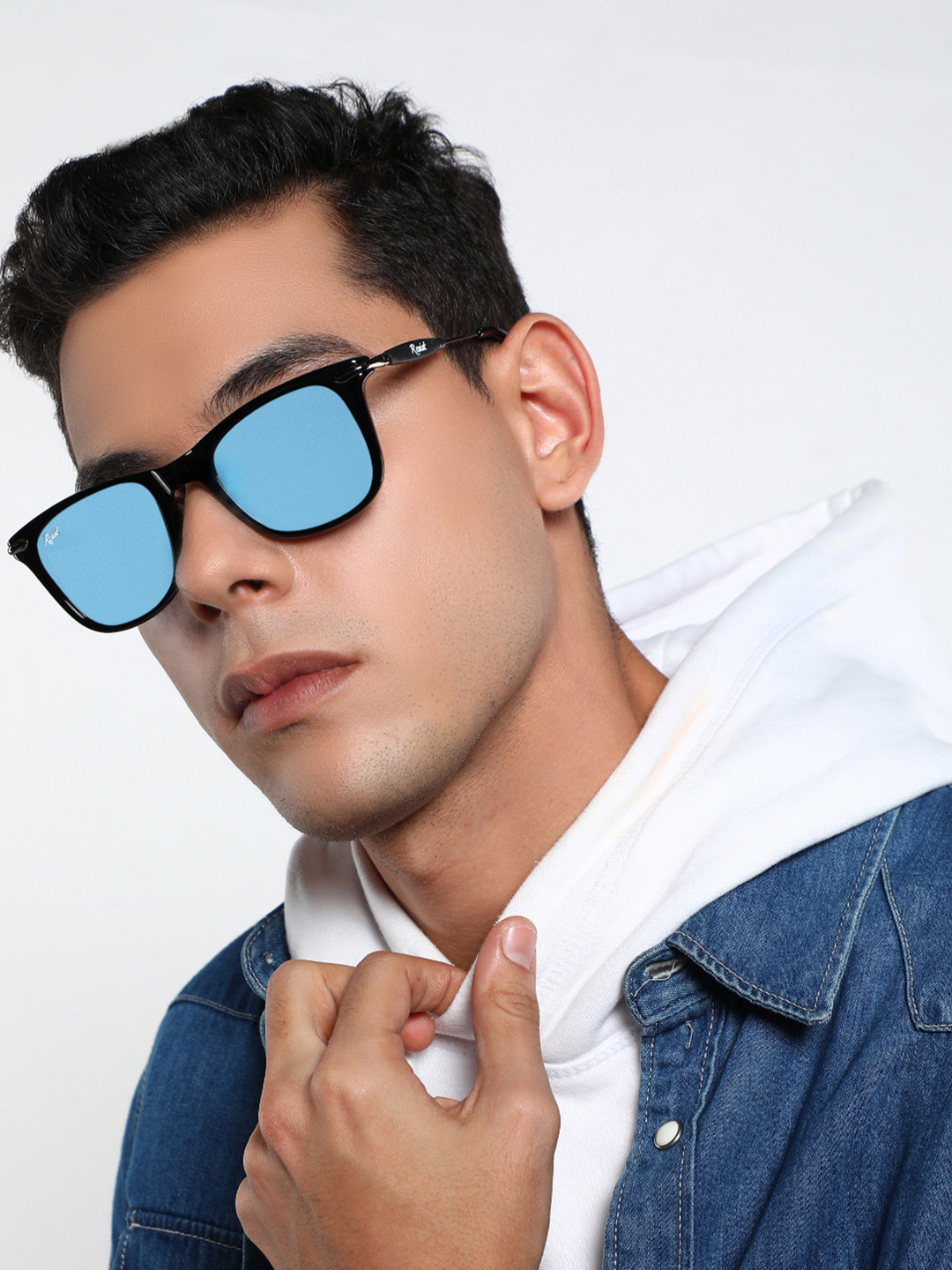 RESIST EYEWEAR Unisex Square Sunglasses with Polarised Lens GENESIUS BLUE C1