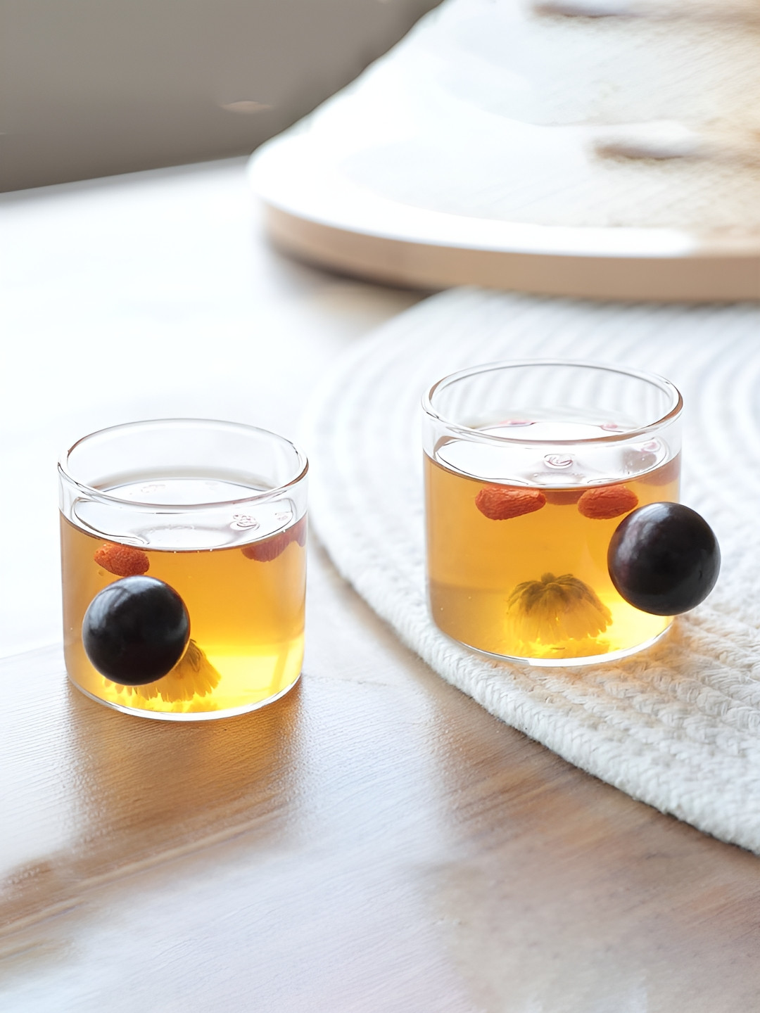 Kuber Industries Best Grand Parents In The World Transparent Glass Dishwasher Safe 2 Piece Mugs-120ml