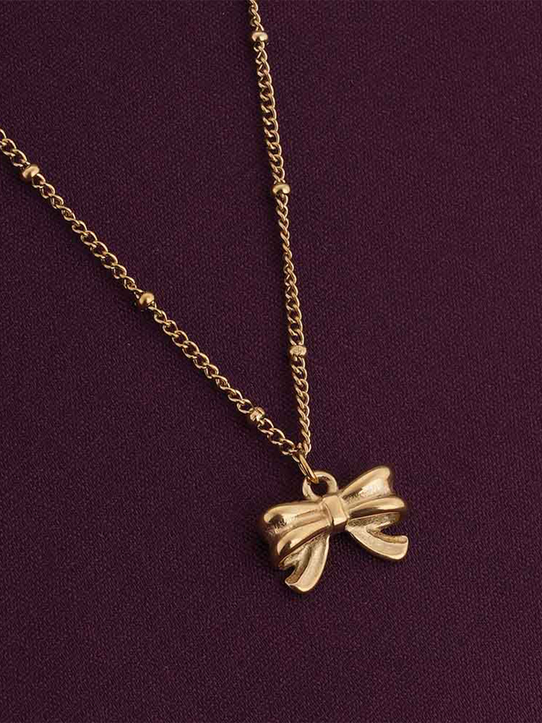 PALMONAS 18K Gold-Plated Stainless Steel Layered Necklace