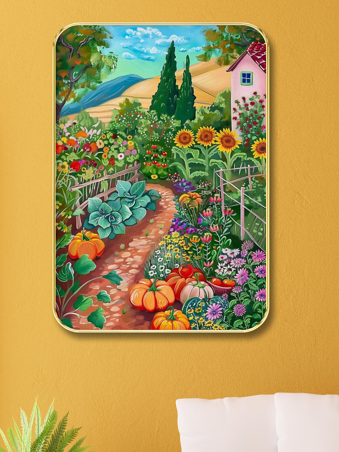 SAF Wood Wall Rectangle Paintings Wall Art -18 x 24 In