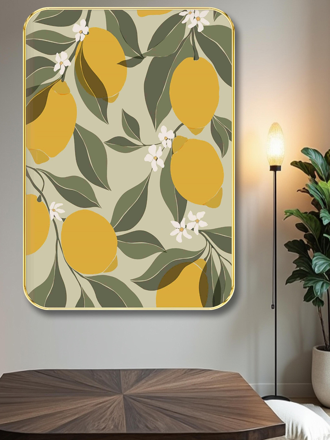 SAF Natural Art Wood Wall Rectangle Paintings Wall Art - 24 x 18 In