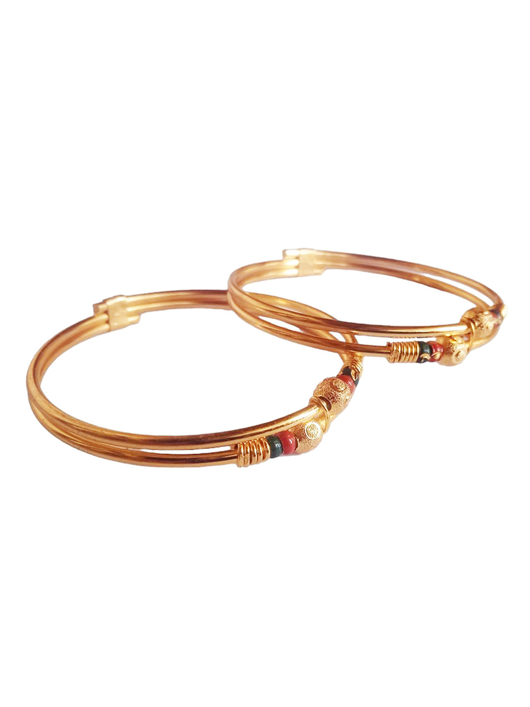 BAESD Kids Set Of 6 Roe Gold-Plated Bangles