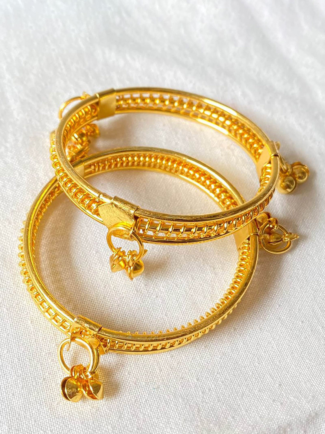 BAESD Kids Set Of 6 Rose Gold-Plated Bangle