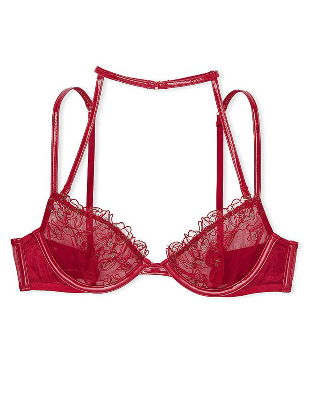 Victoria's Secret Very Sexy Midnight Affair Embroidery Low-Cut Demi Embellished Bra