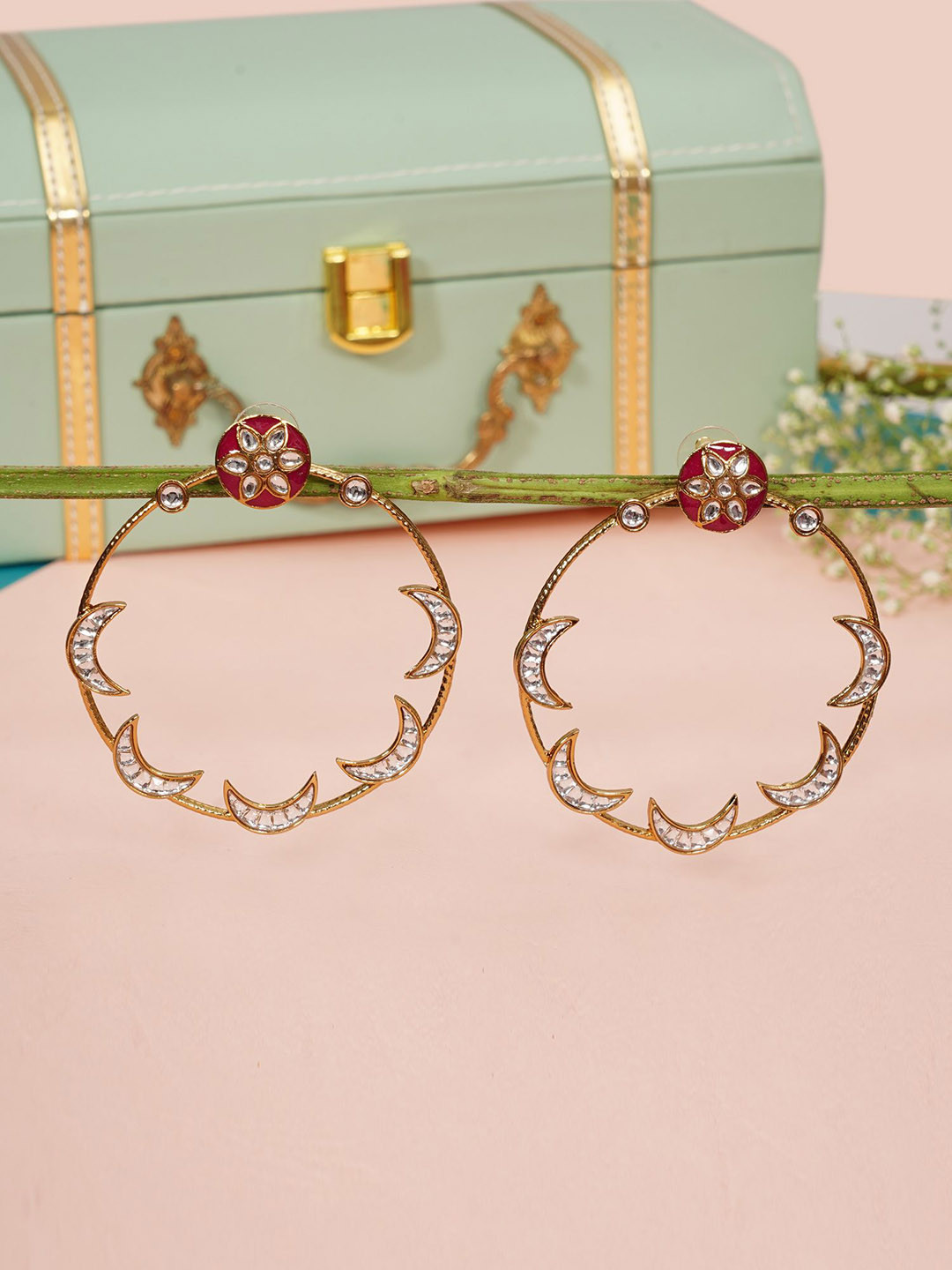 Designbox Circular Drop Earrings