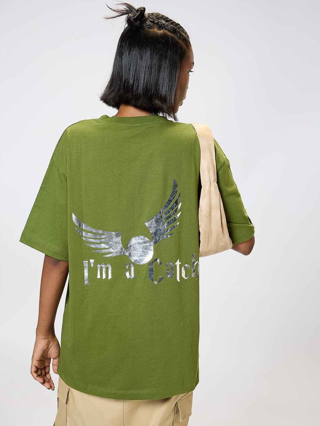 FREAKINS Women Printed  Oversized T-shirt