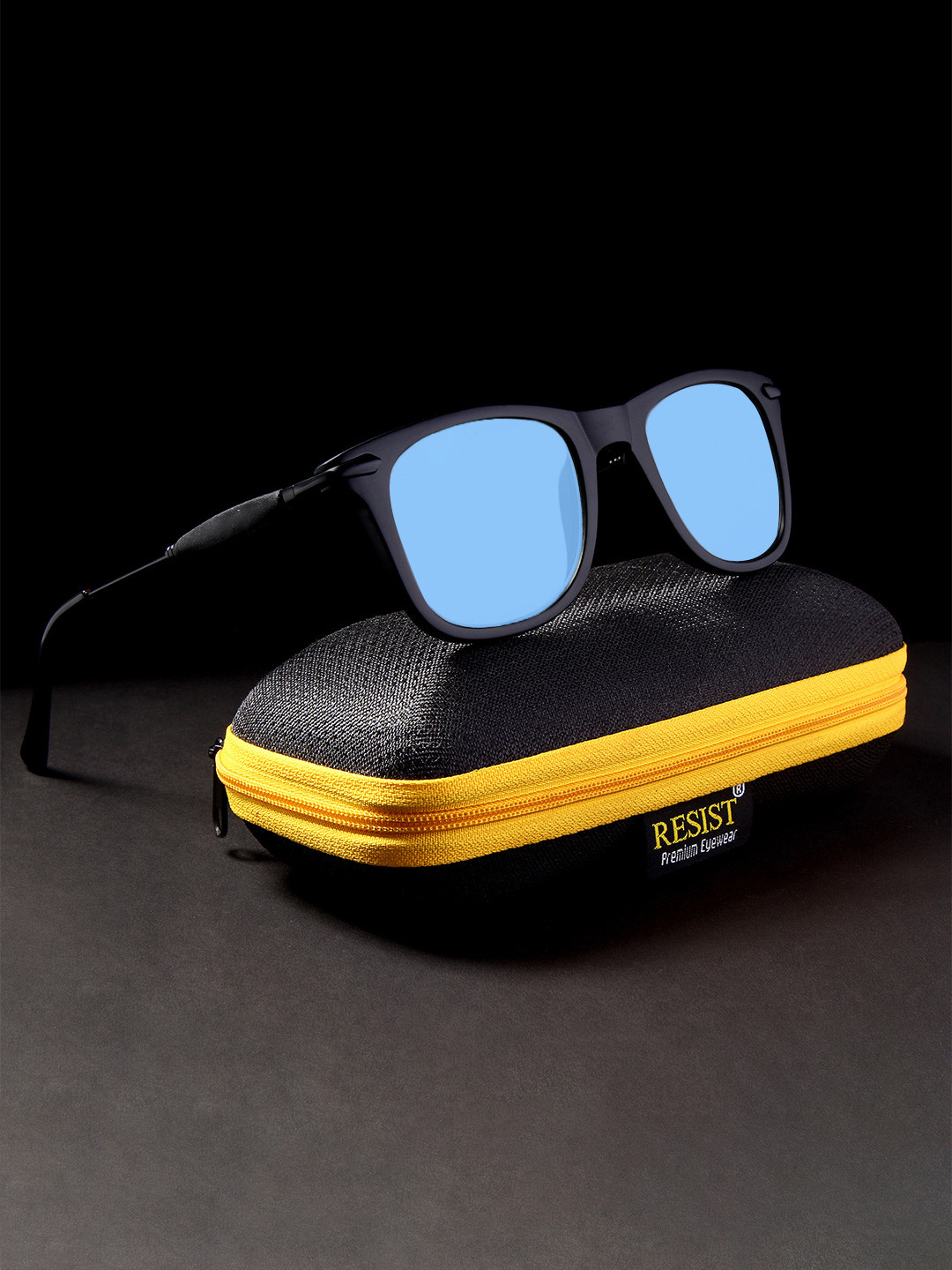 RESIST EYEWEAR Unisex Square Sunglasses with UV Protected Lens GENESIUS BLUE C4