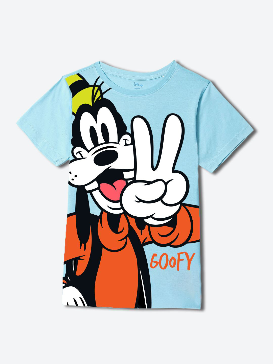 YK Disney Boys Printed Raw Edge T-shirt