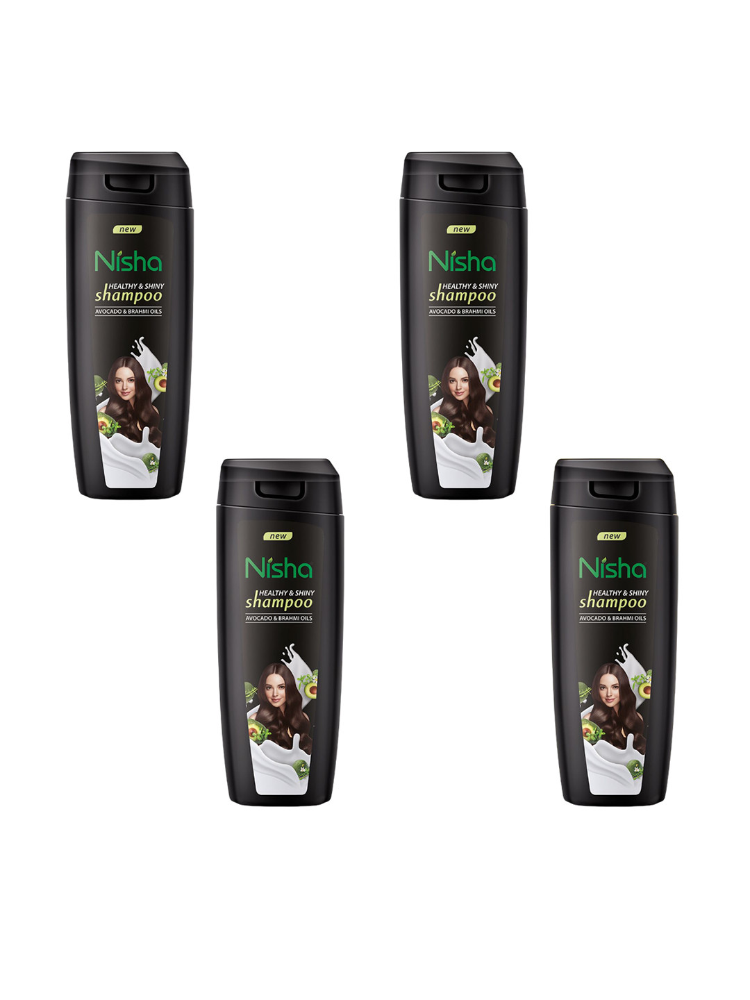 Nisha Set Of 4 Avocado & Brahmi Oil Shampoo - 80 ml Each