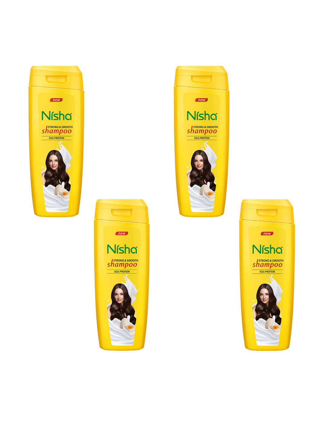 Nisha Set Of 4 Egg Protein Shampoo - 80 ml Each