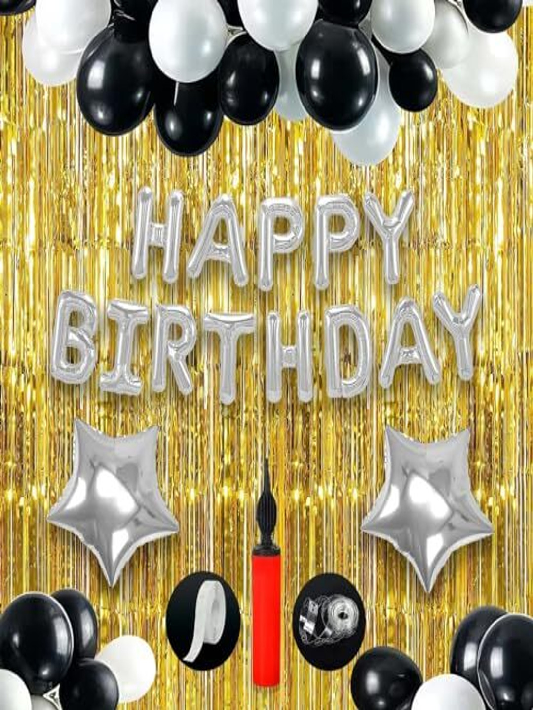 Special You 28 Pcs Black & White Birthday Decor