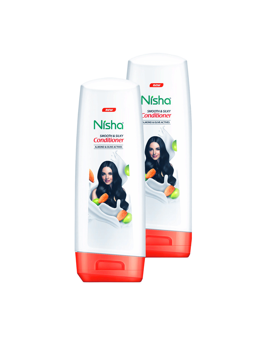 Nisha Set Of 2 Almond & Olives Hair Conditioner - 180 ml Each