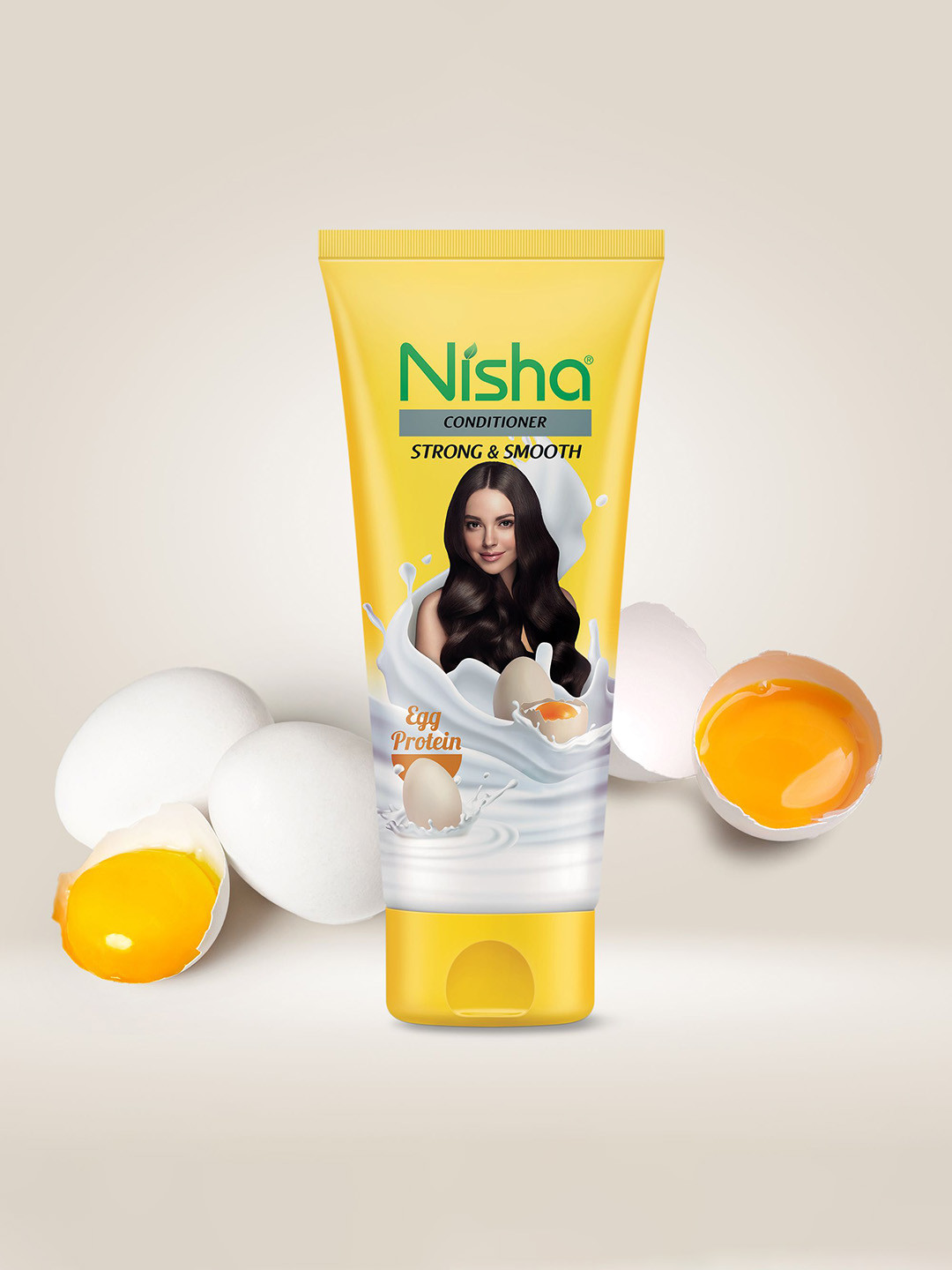 Nisha Set Of 10 Hair Conditioner With Egg Protein - 80ml Each