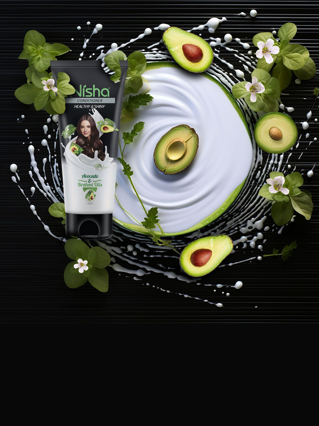 Nisha Set Of 10 Hair Conditioner With Avocado & Brahmi Oil - 80ml Each