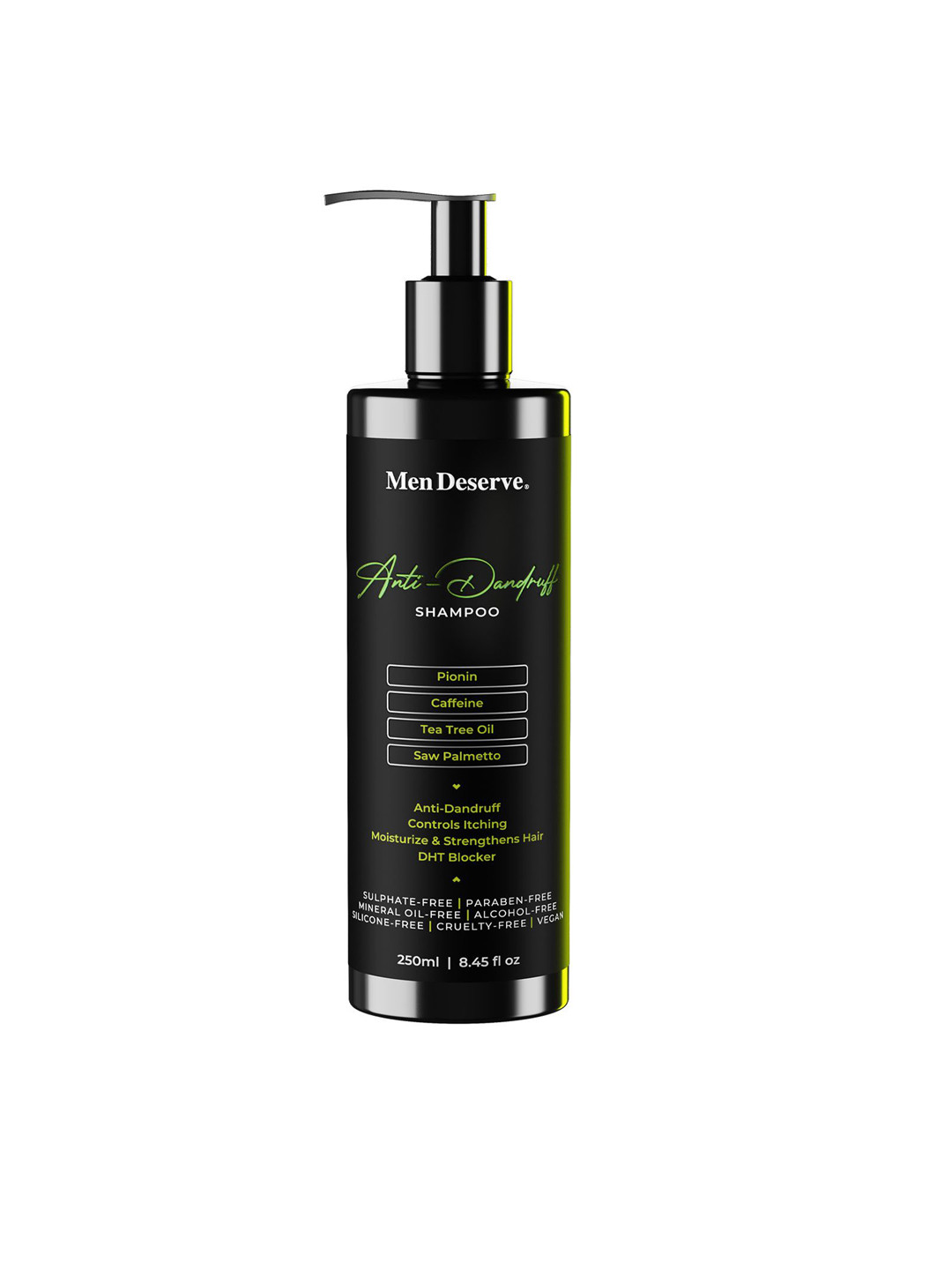Men Deserve Anti-Dandruff Conditioning Shampoo with Caffeine & DHT Blocker - 250 ml
