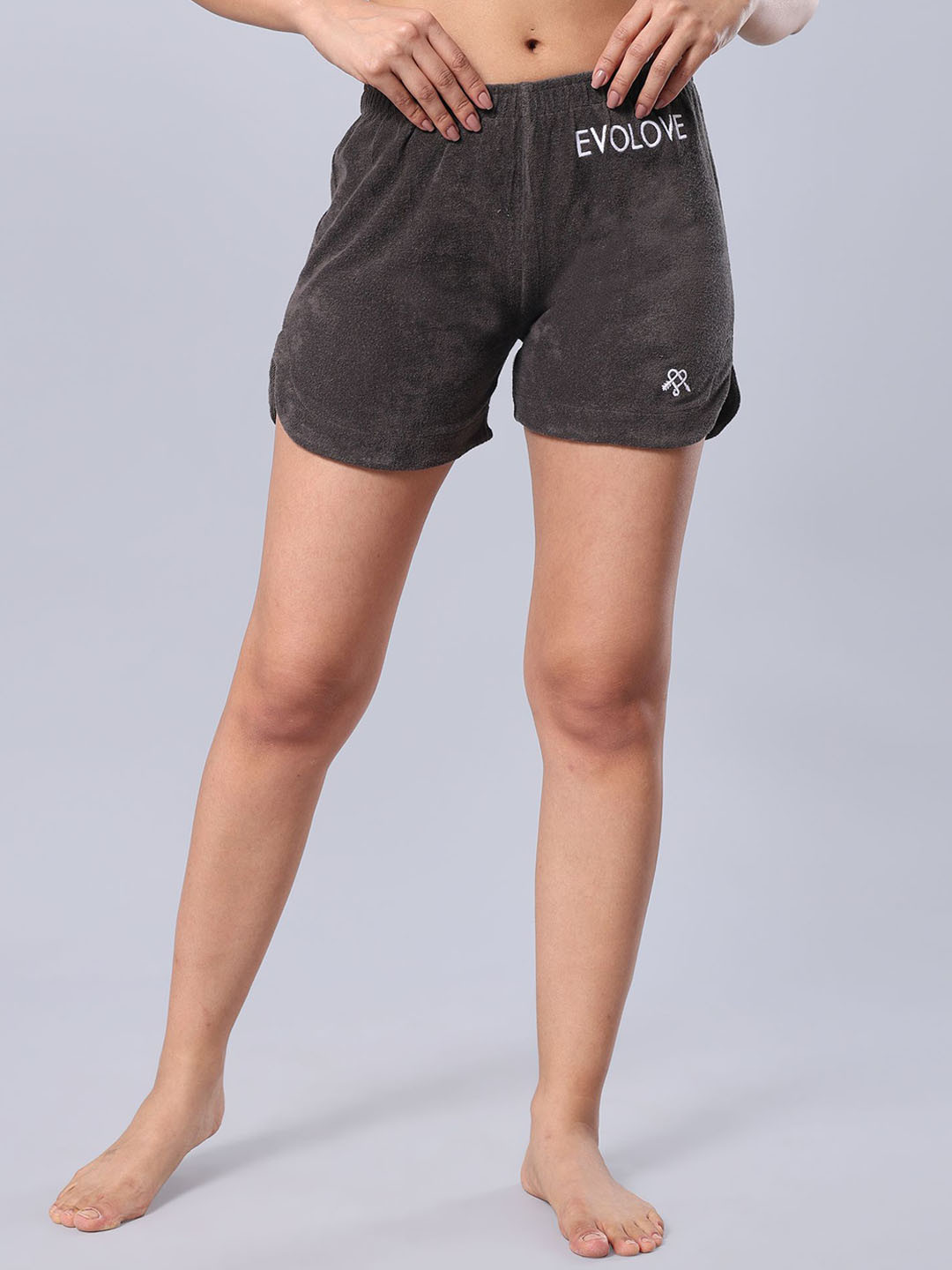 evolove Women Yoga Denim Shorts