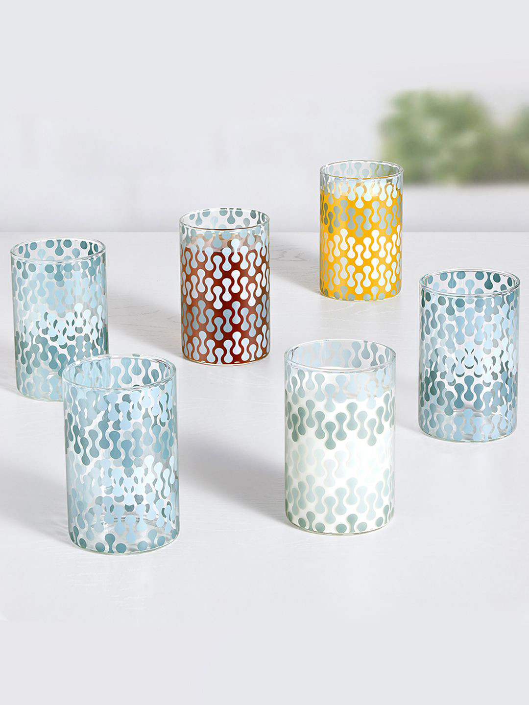 BOROSIL Vision Vista 6 Pieces Transparent Microwave Safe Drinking Glass  295 ml Each