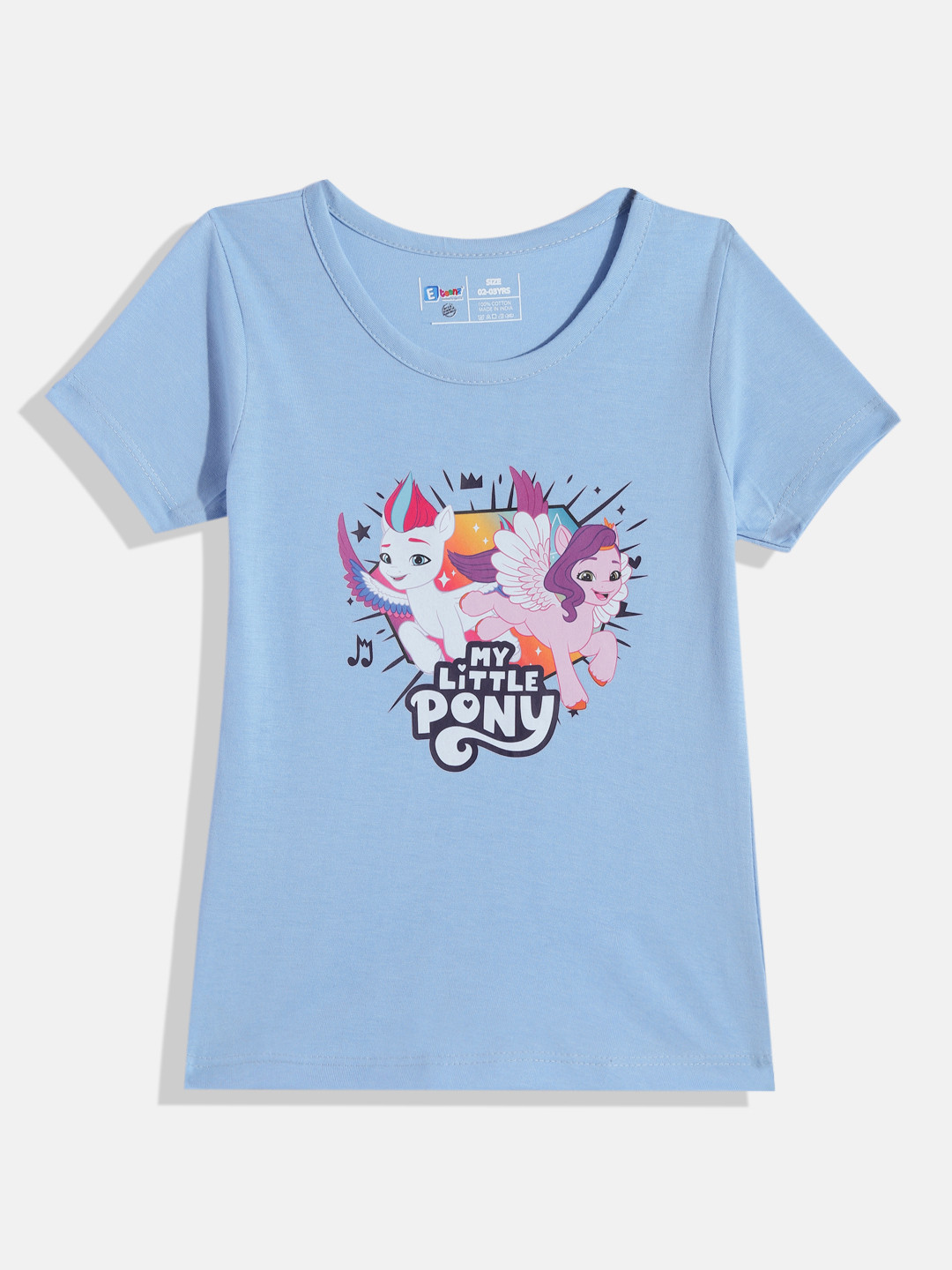 Eteenz Girls My Little Pony Printed Pure Cotton T-shirt