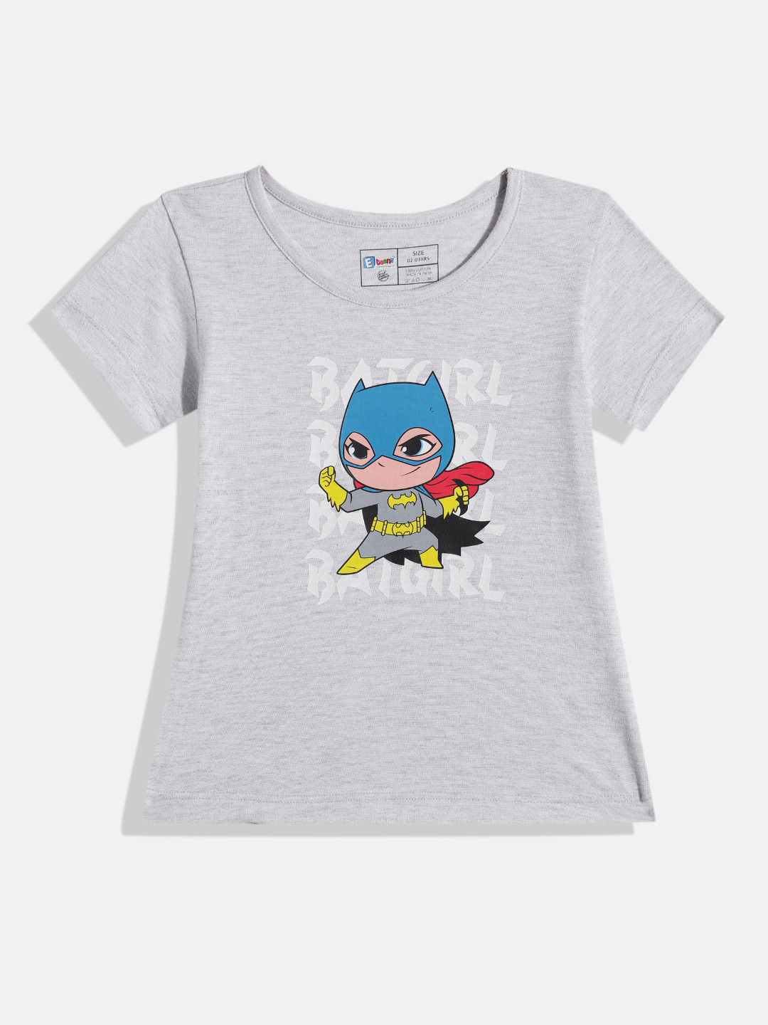 Eteenz Girls Justice League Printed Pure Cotton T-shirt