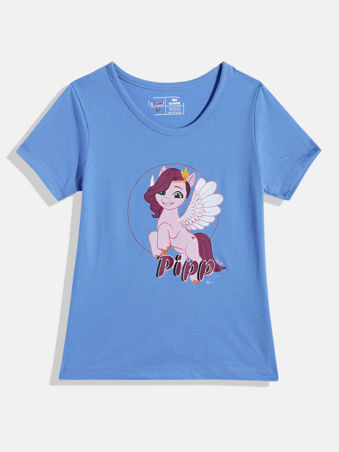 Eteenz Girls Pure Cotton Graphic Printed Top