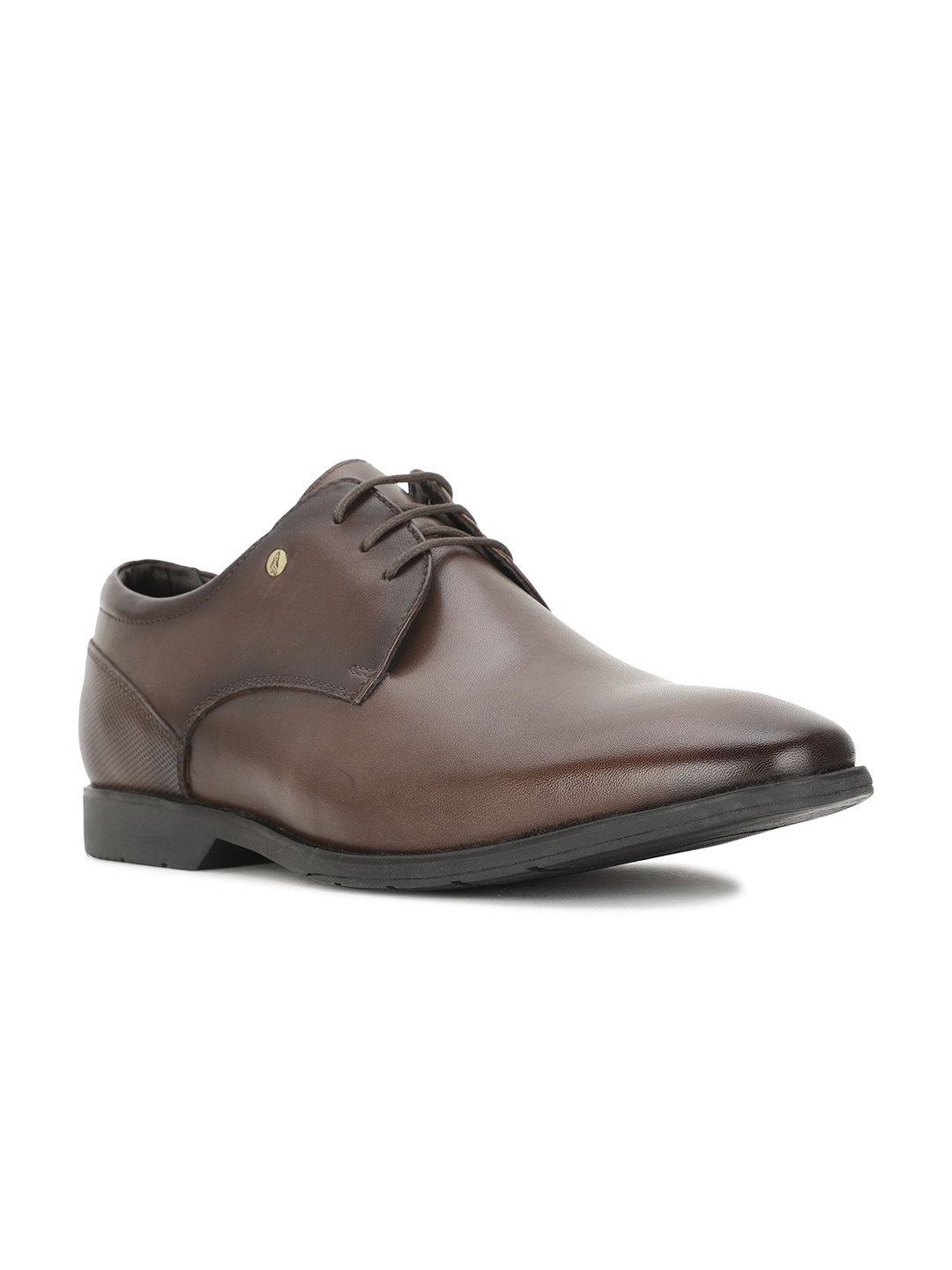Hush Puppies Men Round Toe Leather Formal Derbys