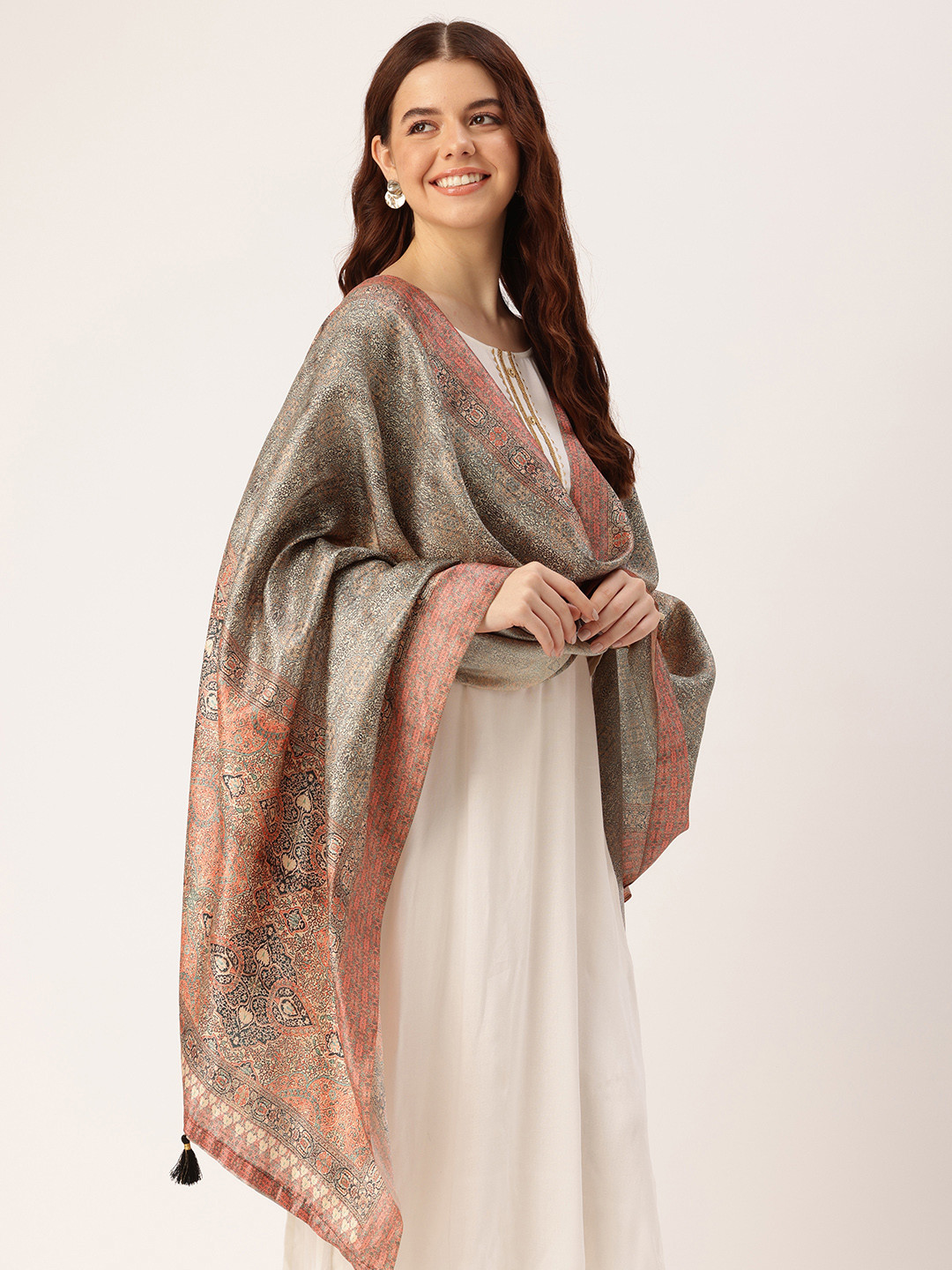 SANGAM PRINTS Ethnic Motifs Printed Dupatta