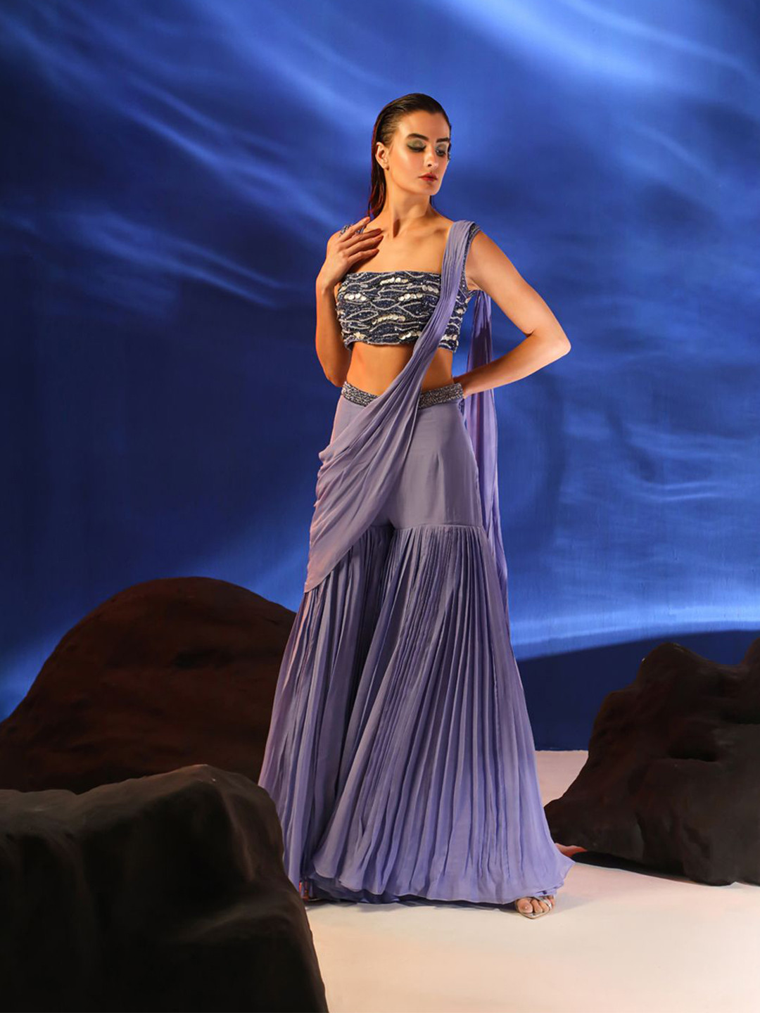 Jade by Ashima Crepe Maxi Dress