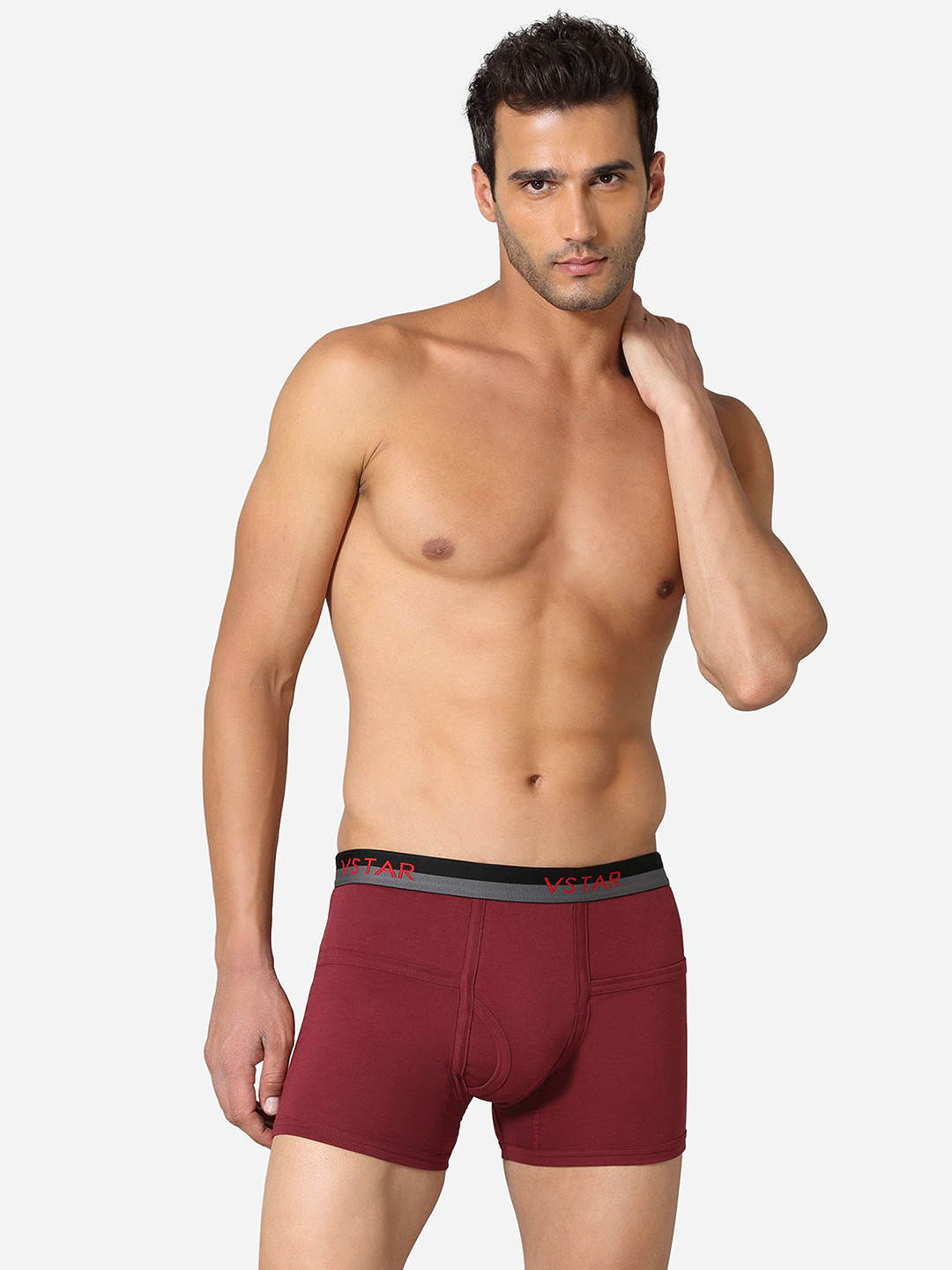 VStar Cotton Mid-Rise Trunk ARROW NEO-ZINFANDEL