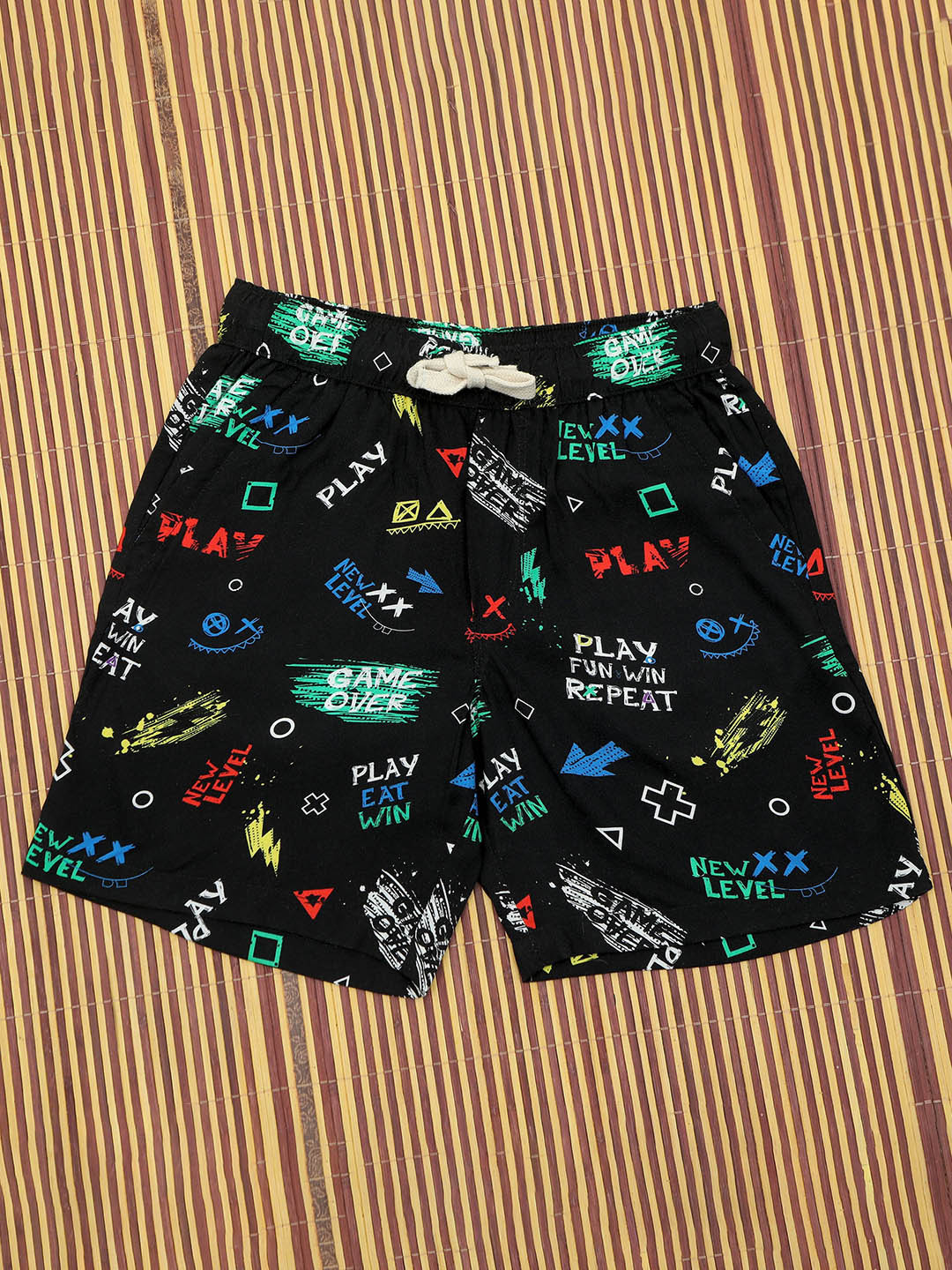 The Lion and The Fish Boys Game Print Relaxed Fit Short