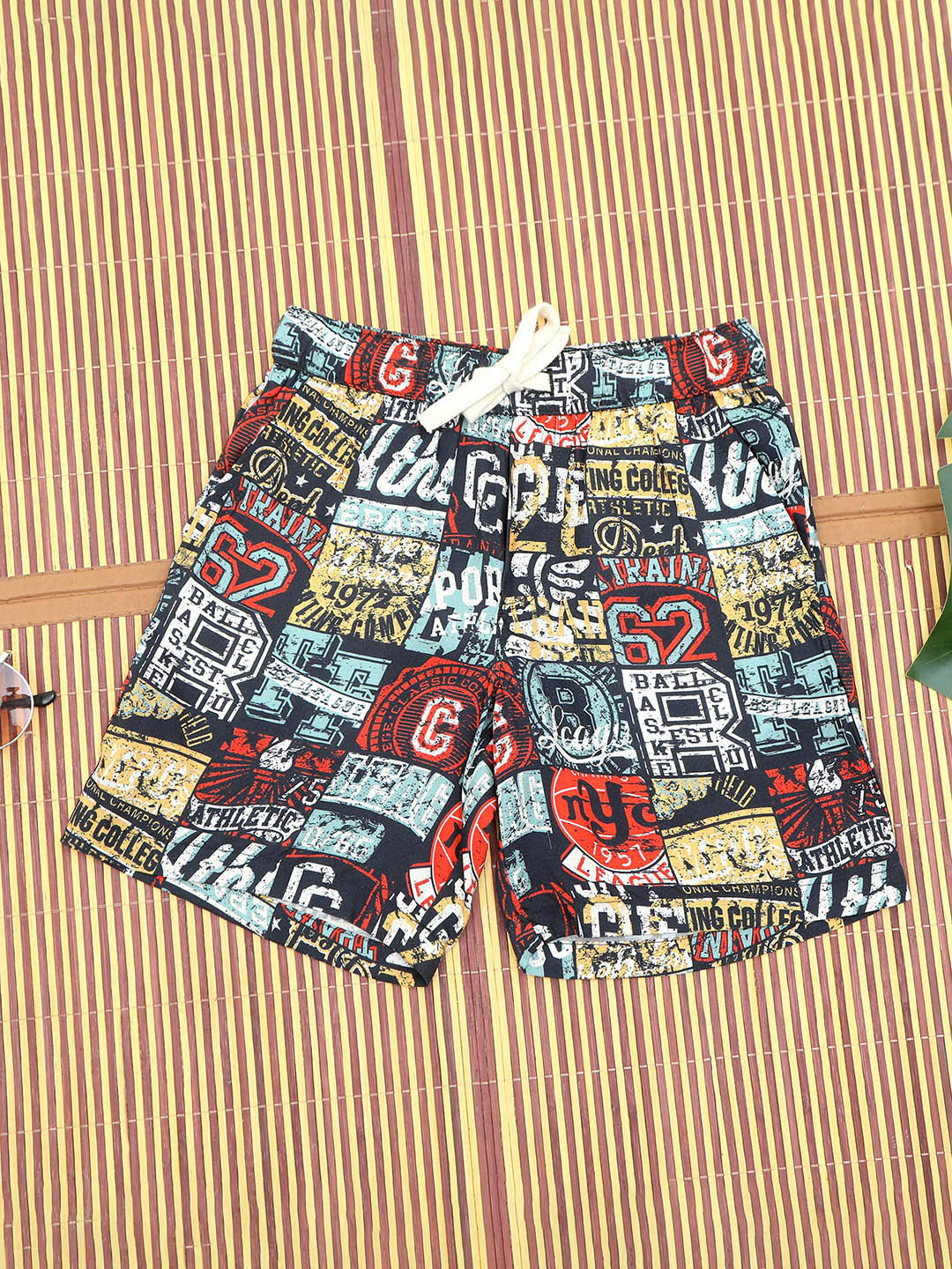 The Lion and The Fish Boys Sports Print Relaxed Fit Short